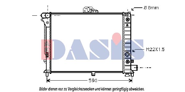 AKS DASIS radiatorius, variklio aušinimas 190220N